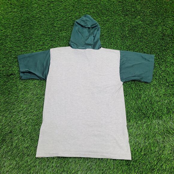 Vintage 80s Taz-Mania Mesh Hooded Shirt Small 17x24 Cropped - Picture 5 of 13